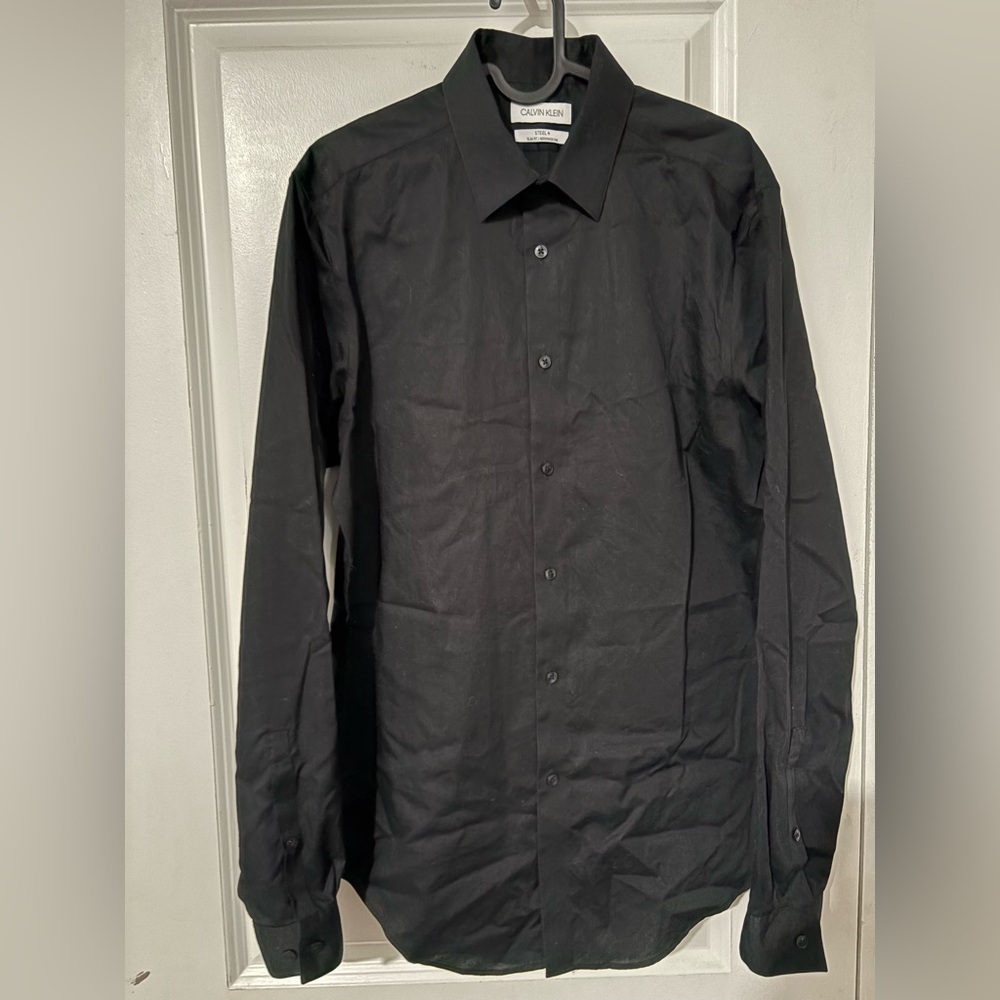 Calvin Klein Men's Charcoal Dress Shirt